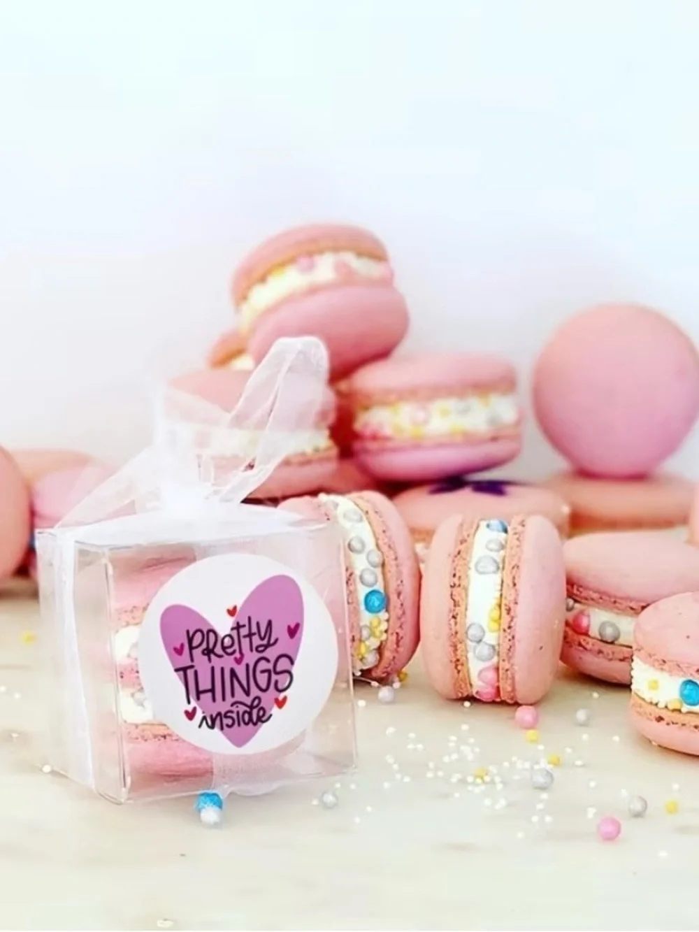 Pretty Things Inside Heart Sticker Roll- 500 Stickers